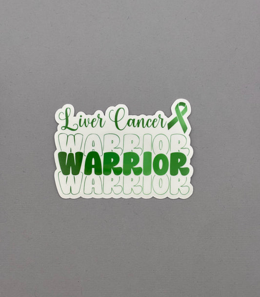 Liver Cancer Warrior Sticker