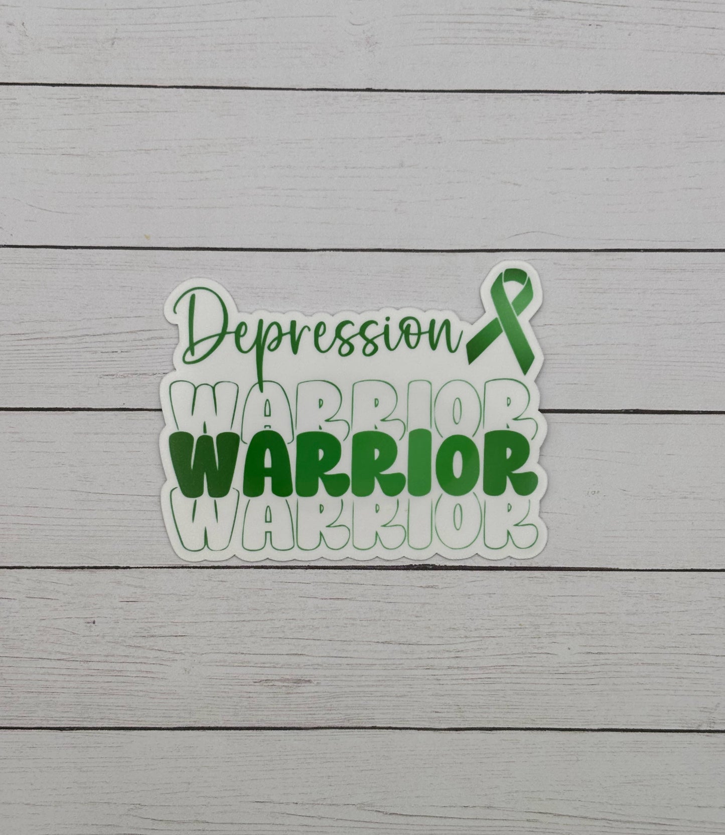 Depression Warrior Sticker