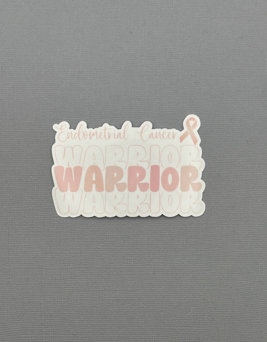 Endometrial Cancer Warrior Sticker