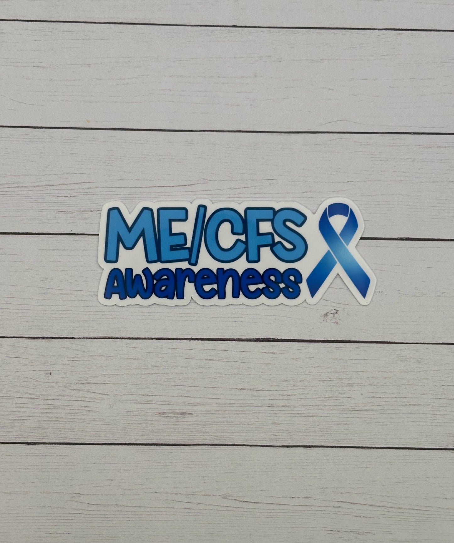 ME/CFS Awareness with Ribbon Sticker