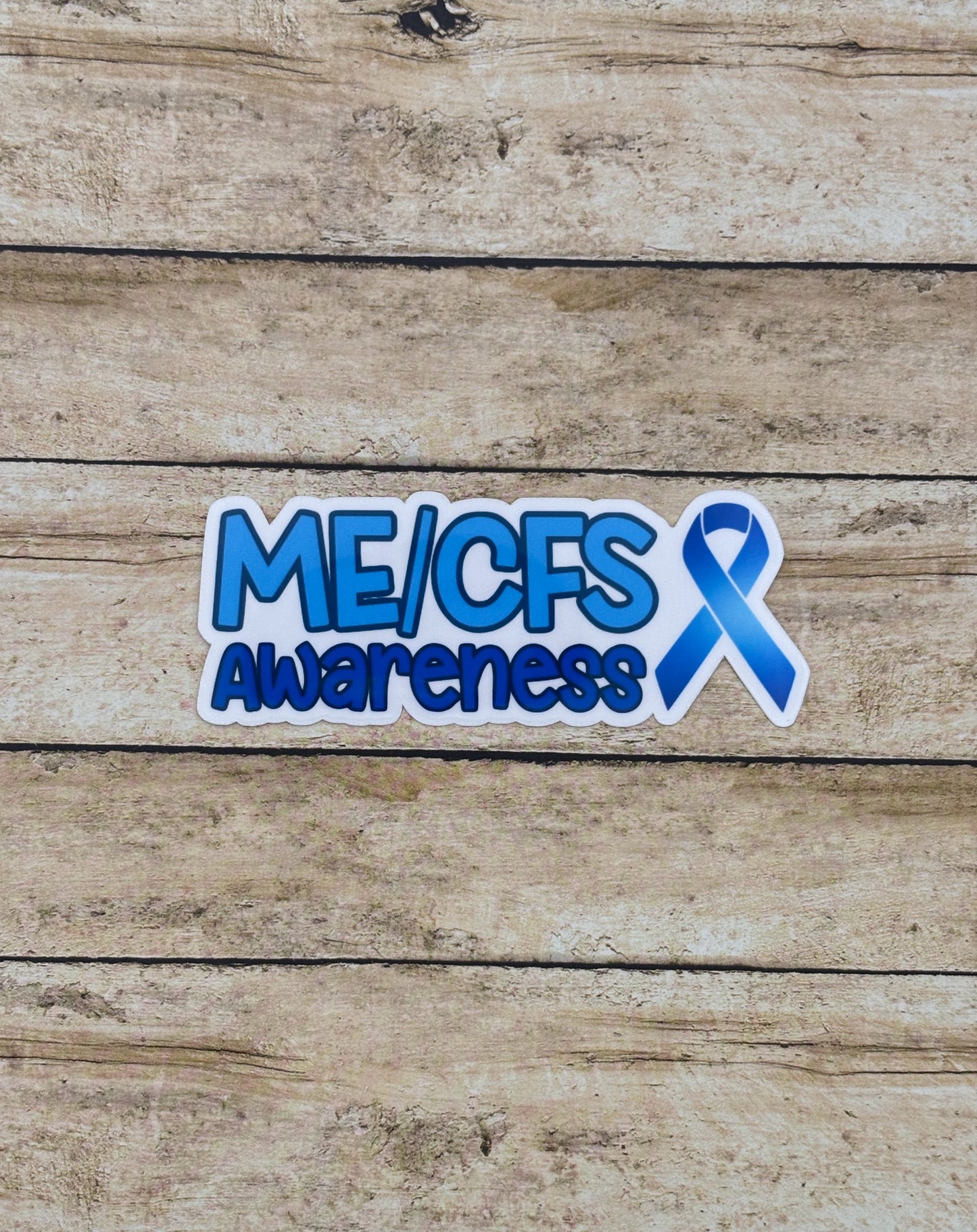 ME/CFS Awareness with Ribbon Sticker