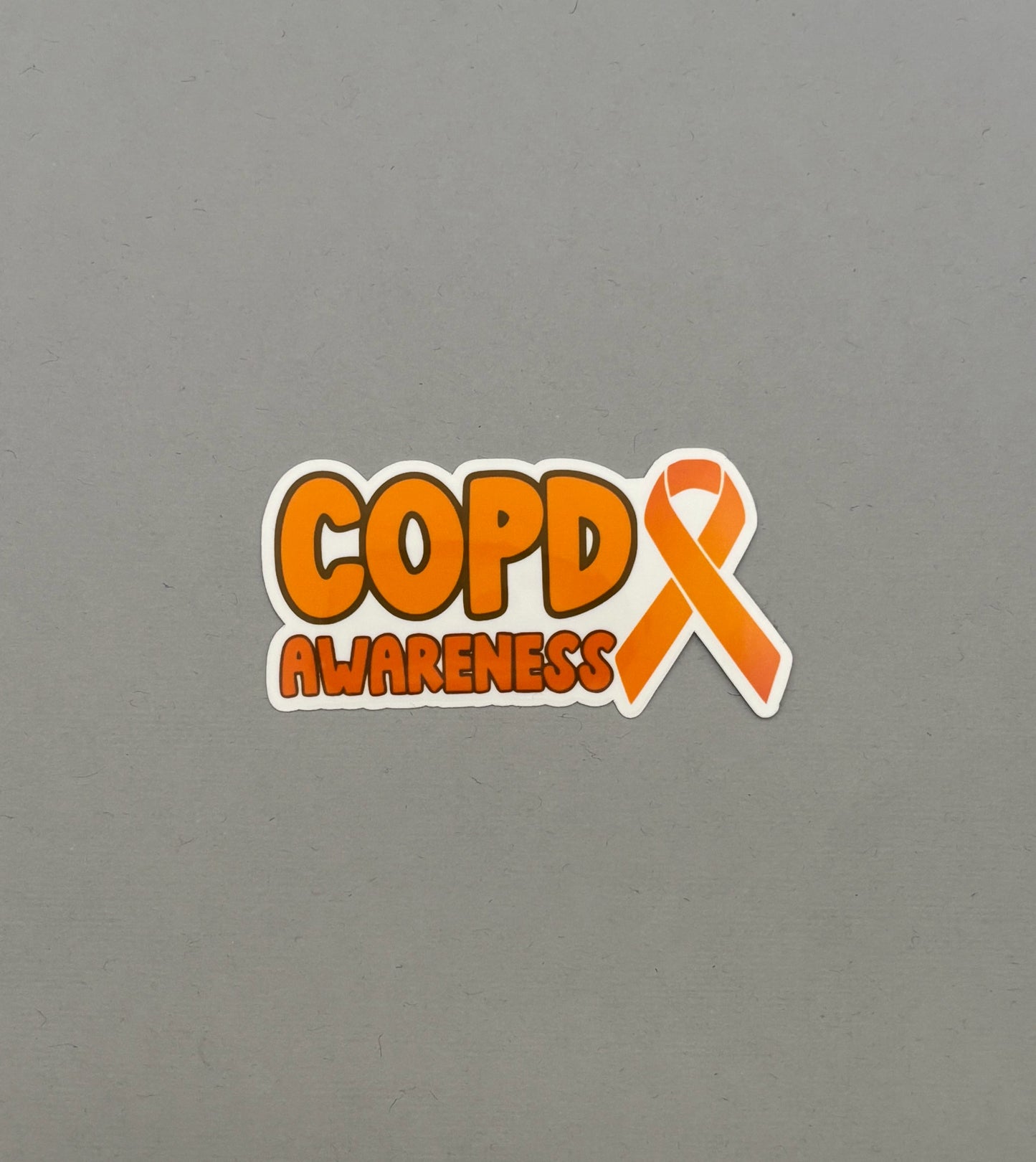 COPD Awareness with Ribbon Sticker