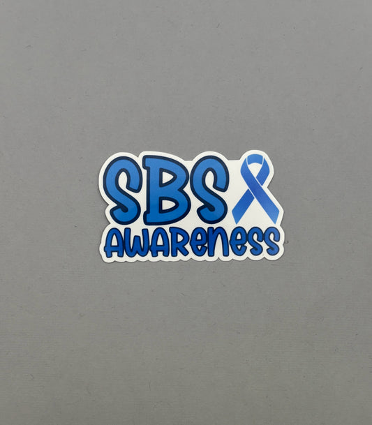 SBS Awareness with Ribbon Sticker