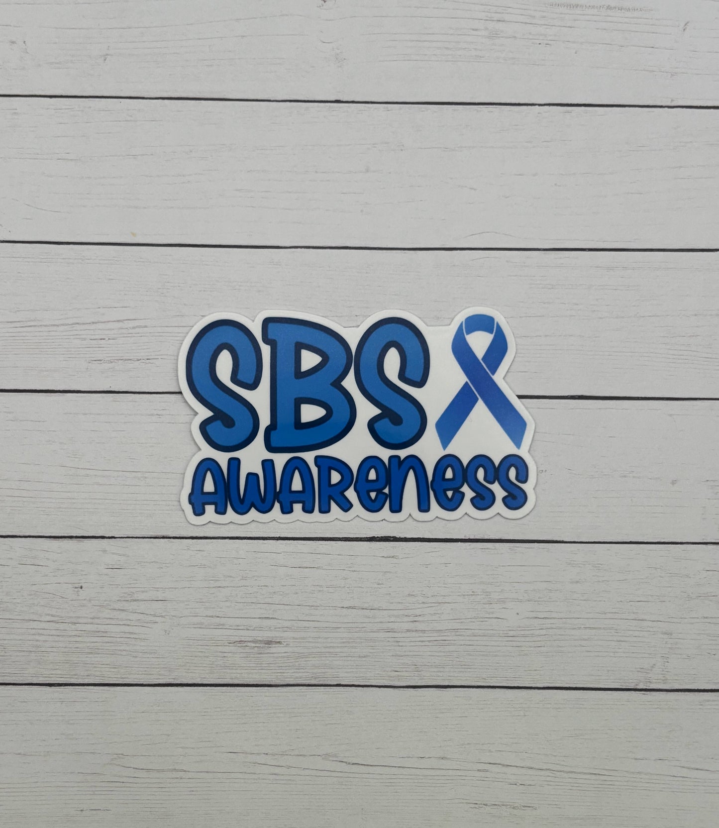 SBS Awareness with Ribbon Sticker