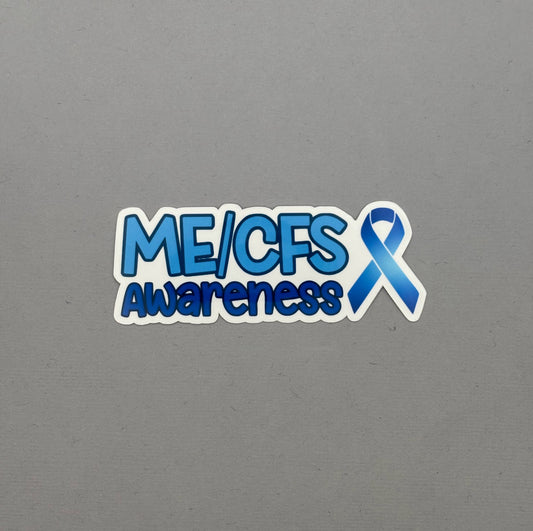 ME/CFS Awareness with Ribbon Sticker