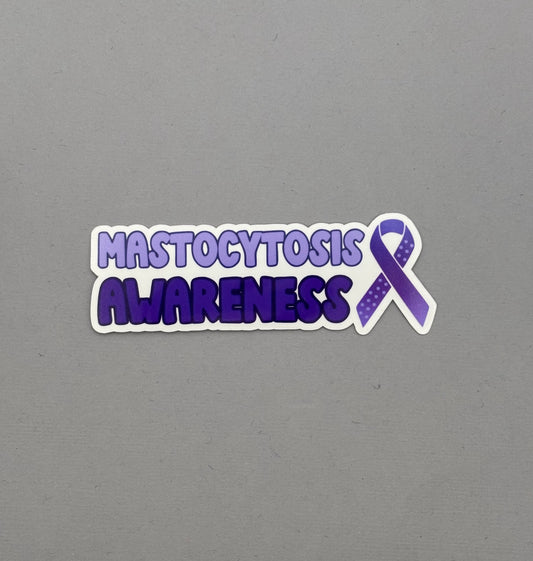 Mastocytosis Awareness with Ribbon Sticker