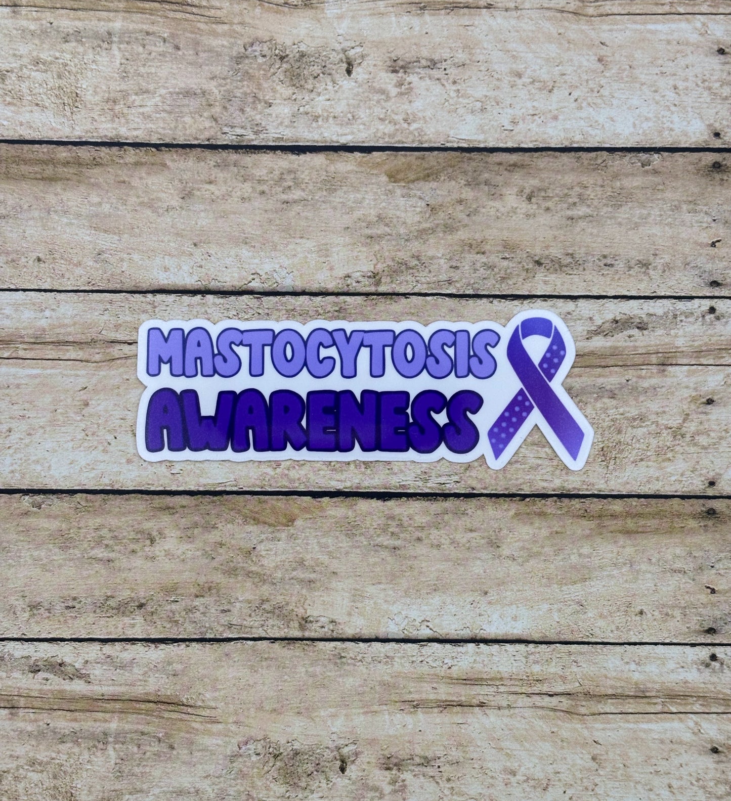 Mastocytosis Awareness with Ribbon Sticker