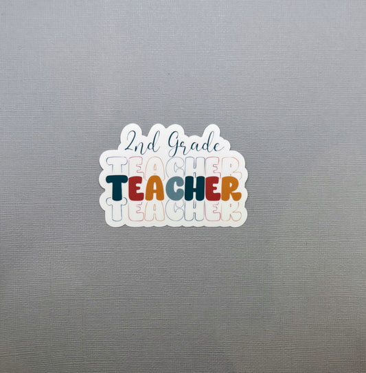 2nd Grade Teacher Sticker