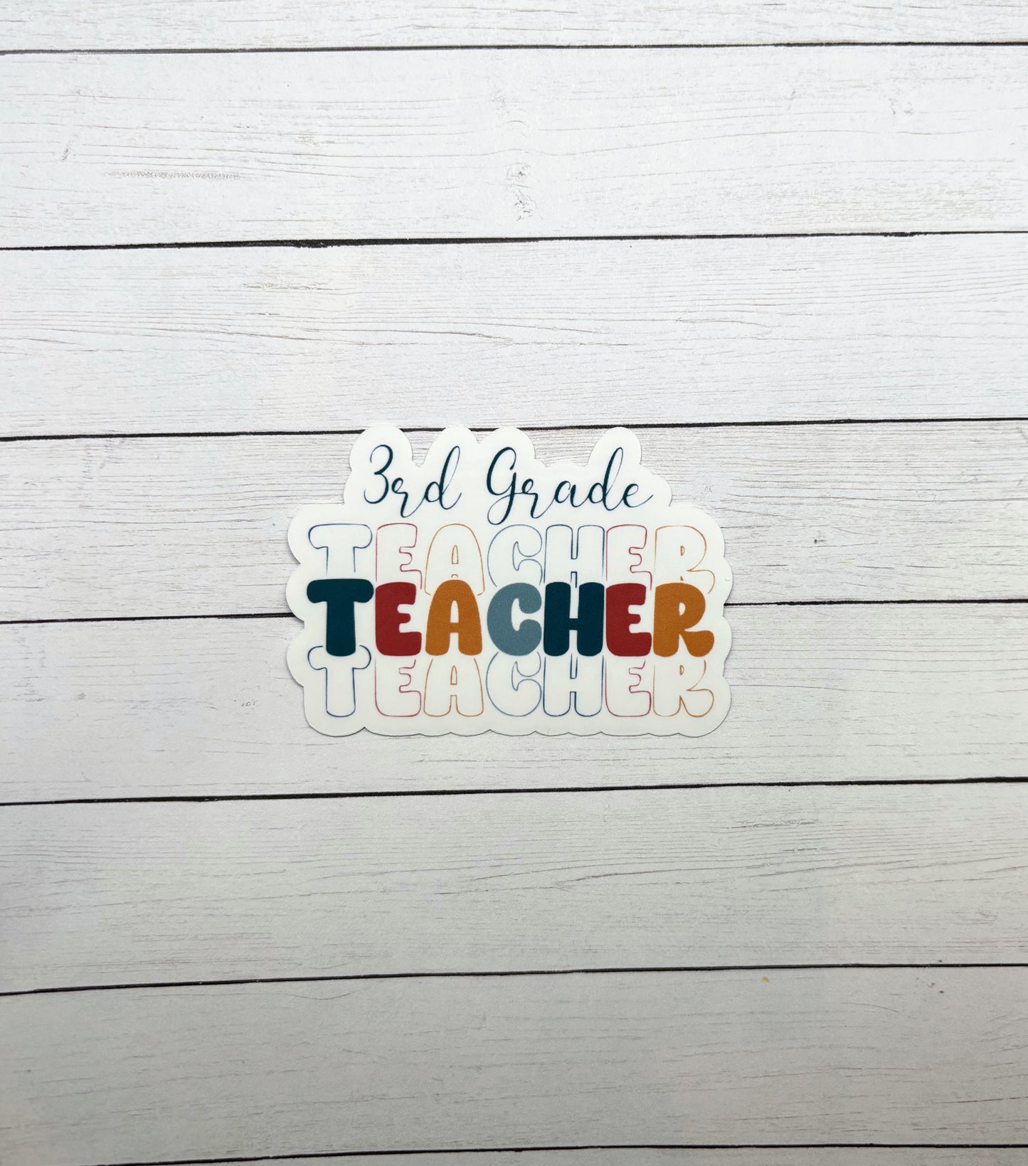 3rd Grade Teacher Sticker