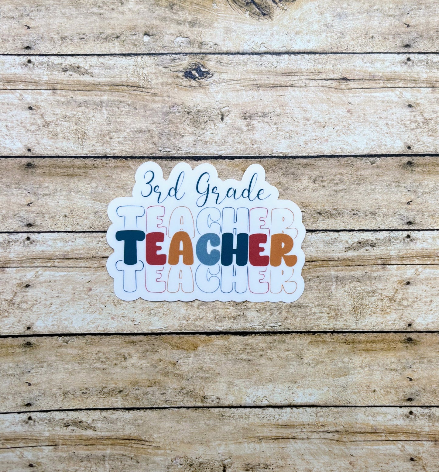 3rd Grade Teacher Sticker