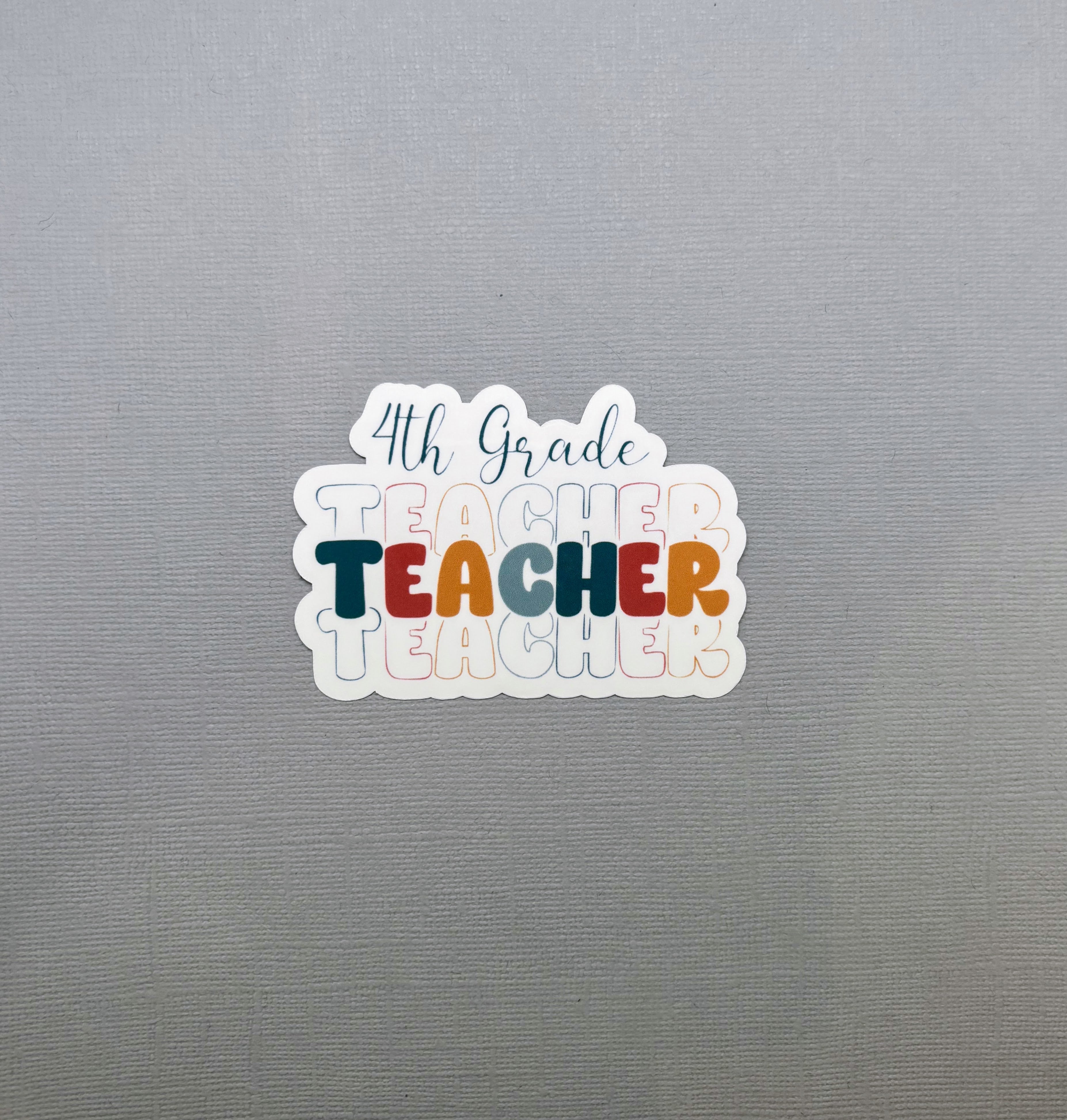 4th Sticker 4th Grade Teacher Sticker – Made with Monday
