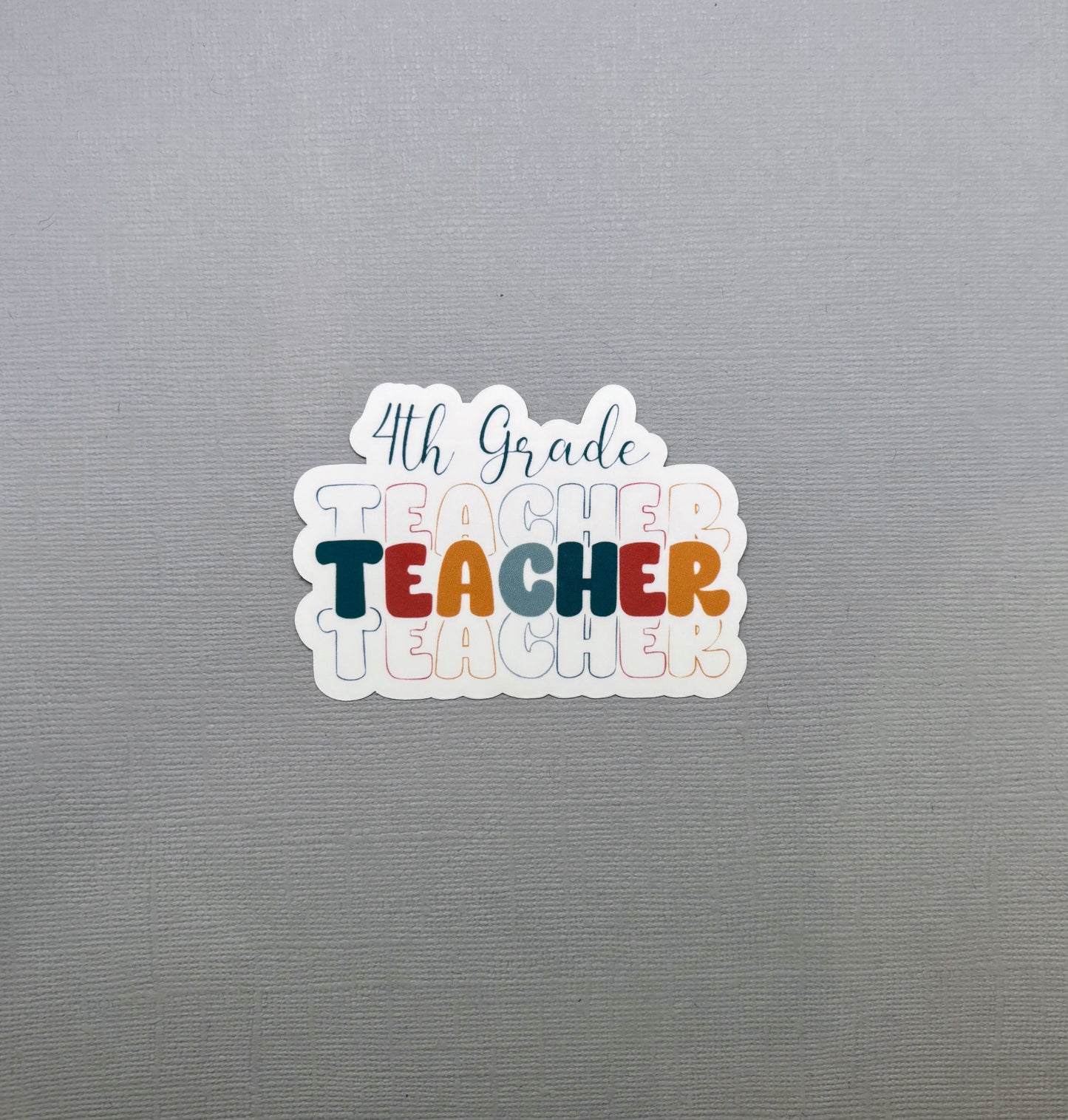 4th Grade Teacher Sticker