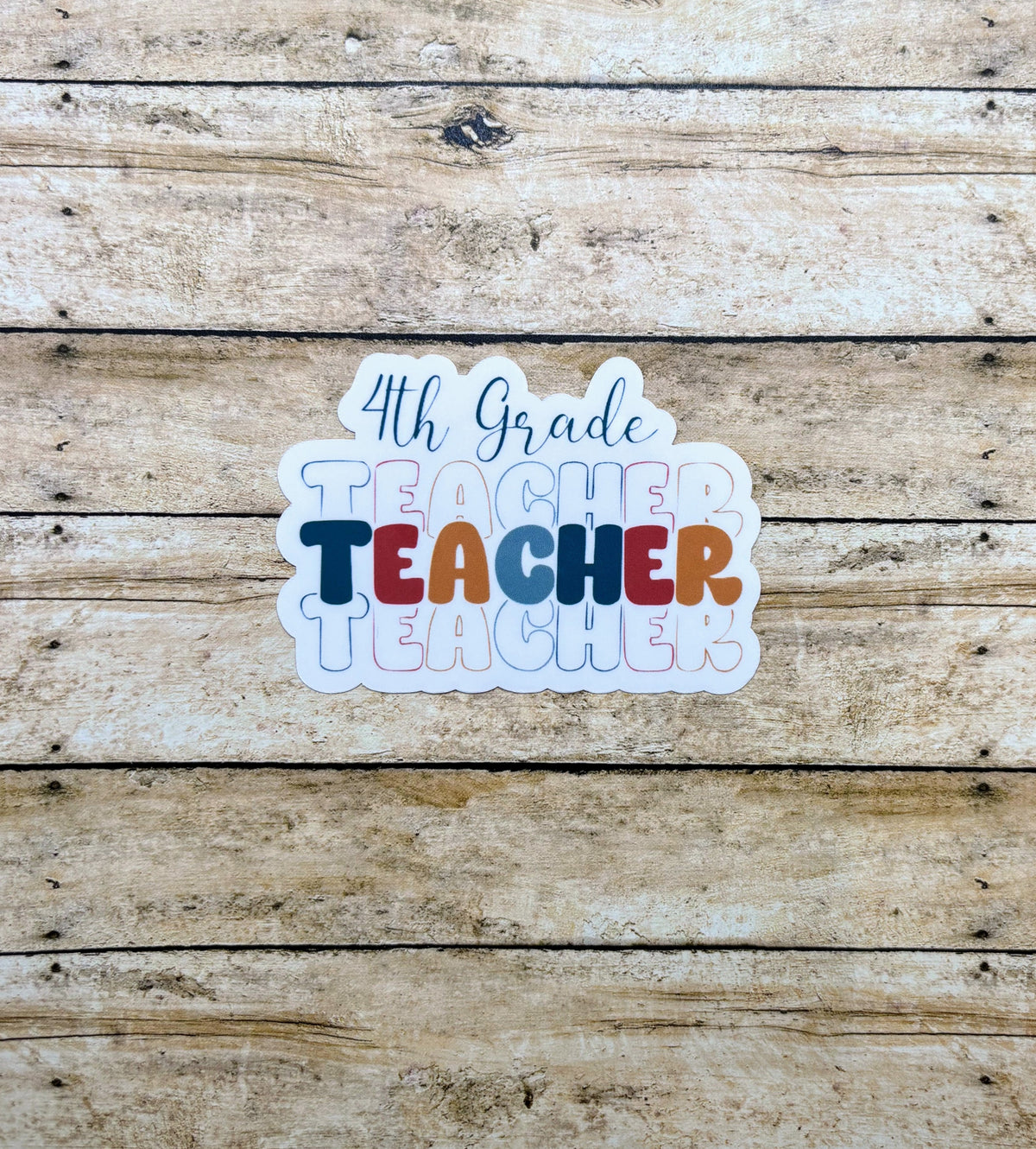 4th Sticker 4th Grade Teacher Sticker – Made with Monday