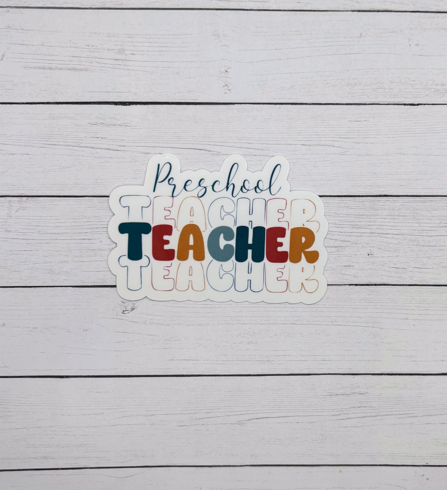 Preschool Teacher Sticker