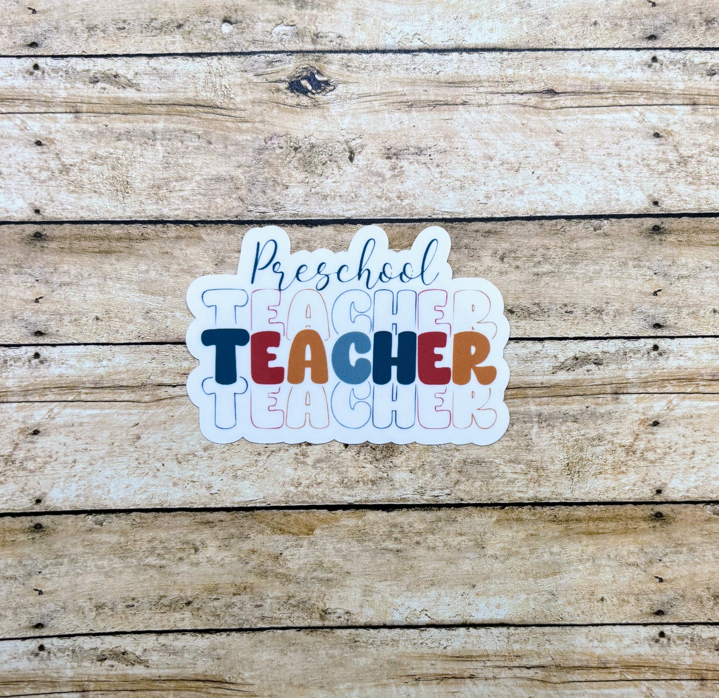 Preschool Teacher Sticker